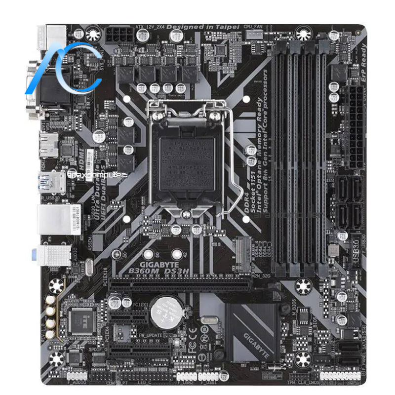 مادربرد دسته دوم گیگابایت مدل MAINBOARD USED B360M-DS3H