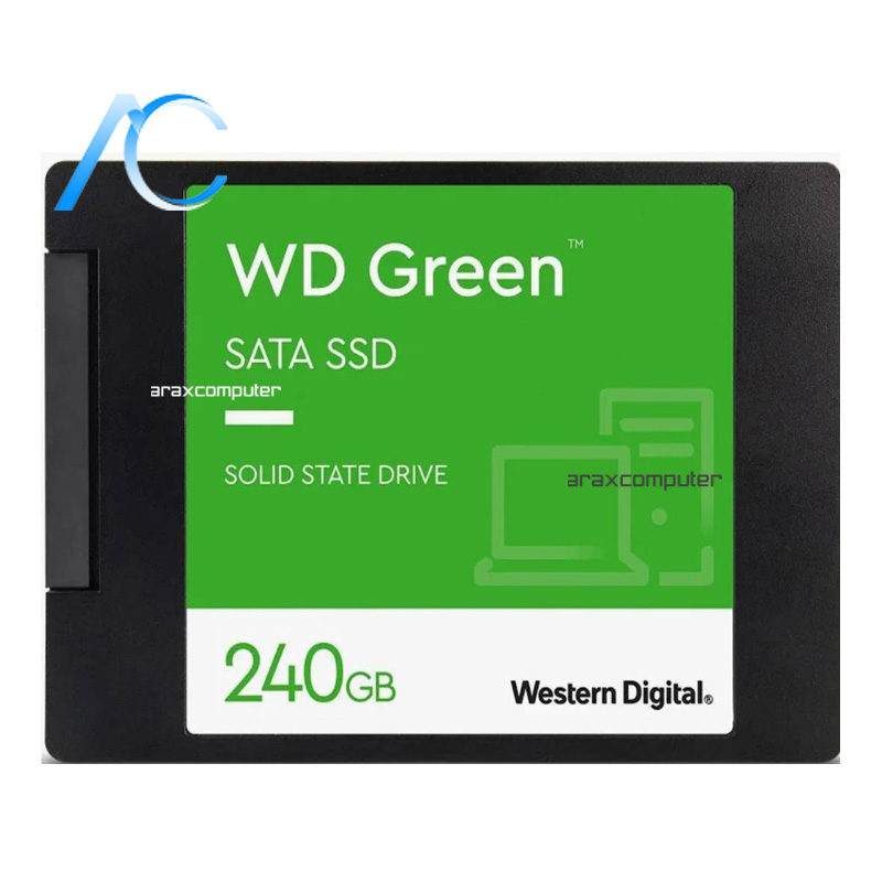 اس اس دی اینترنال SATA دسته دوم مدل WESTERN DIGITAL GREEN ظرفیت 240 گیگابایت