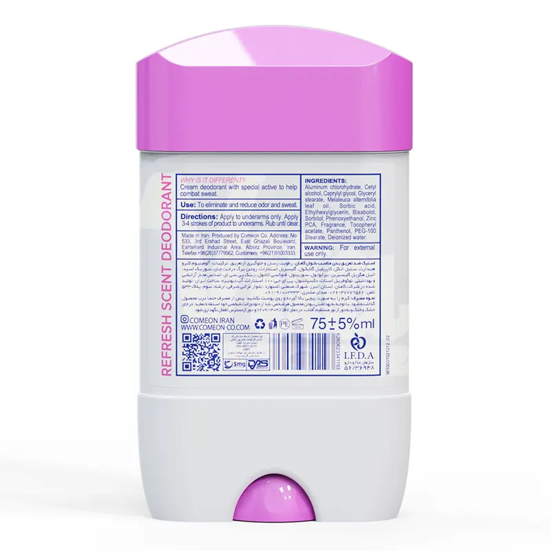 استیک دئودورانت زنانه کامان Refresh Scent حجم 75 میل — تصویر ۳