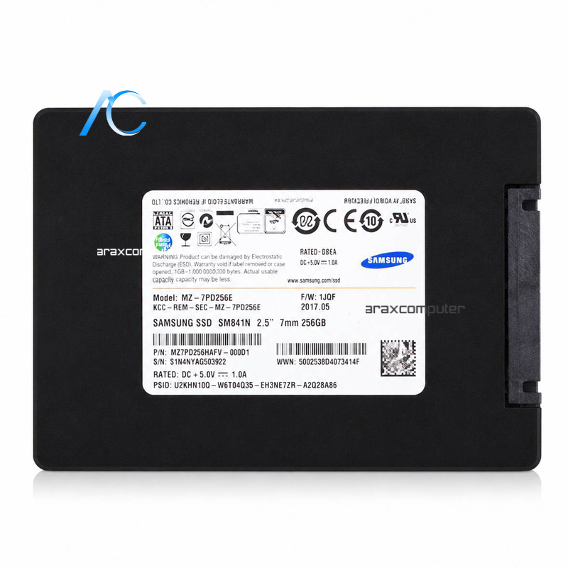 اس اس دی اینترنال SATA دسته دوم مدل SAMSUNG SSD SM841N ظرفیت 256 گیگابایت