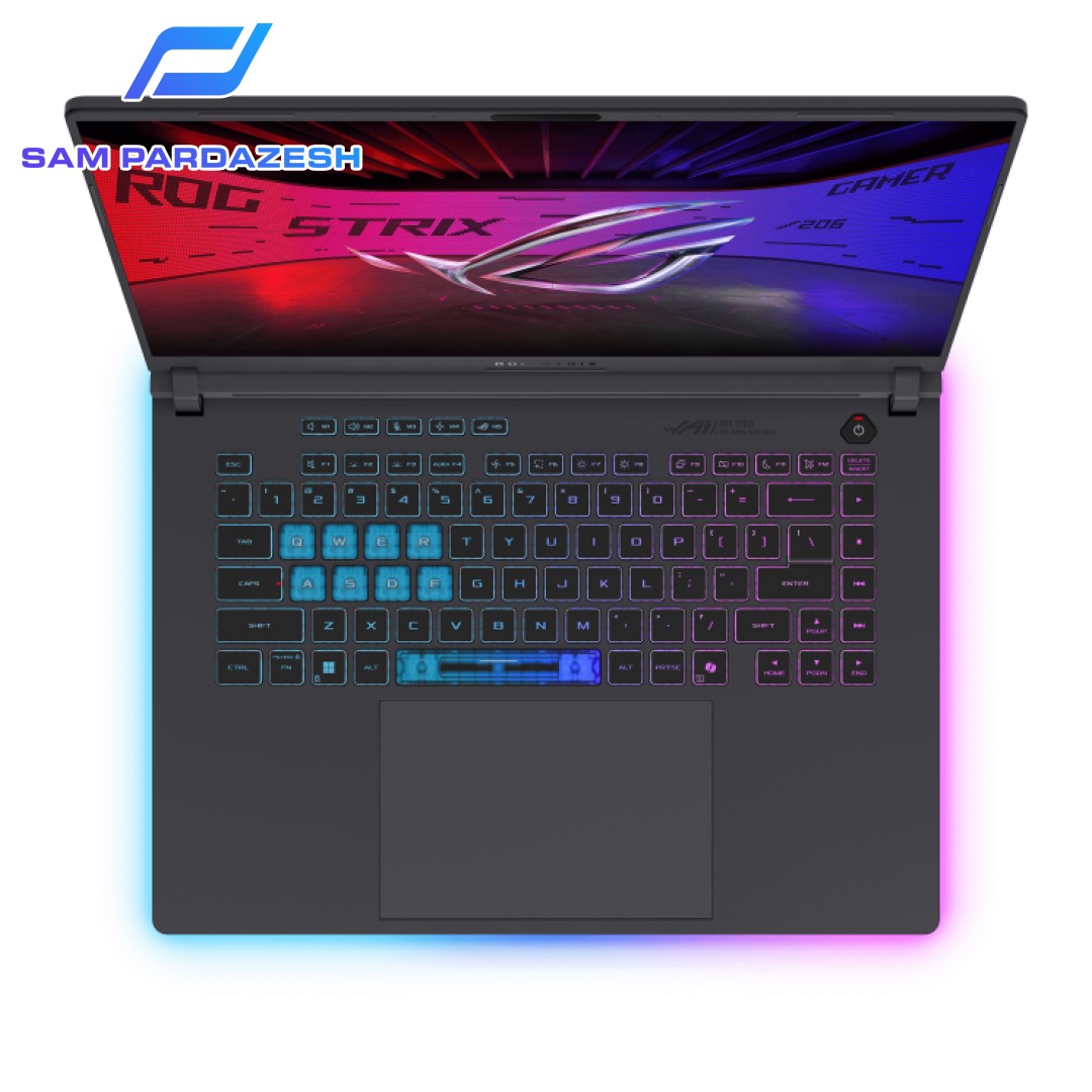 لپ تاپ گیمینگ ایسوس راگ 16 اینچی مدل Asus ROG Strix G16 G615LM Core Ultra 9 275HX 64GB DDR5 1TB SSD 8GB RTX5060 — تصویر ۴