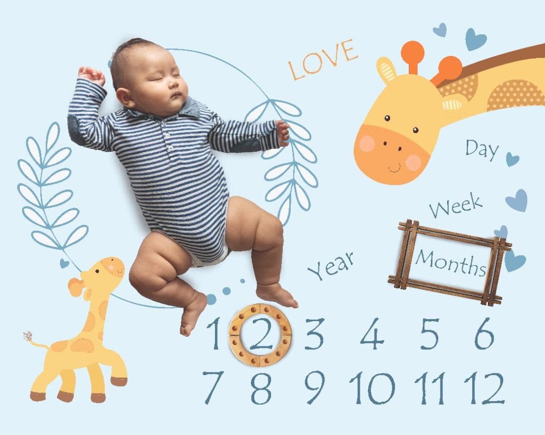 پارچه ماهگرد نوزاد الپی کیدز LPKids — تصویر ۵
