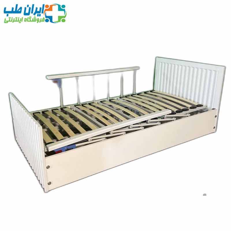 تخت بیمار بیمارستانی چوبی خانگی برقی — تصویر ۴