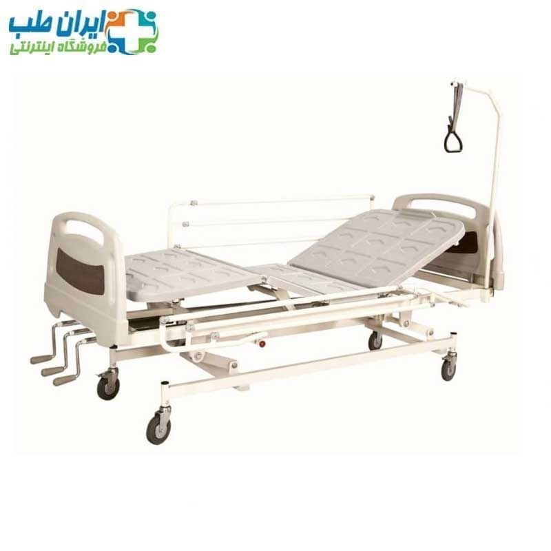 تخت بیمارستانی سه شکن مکانیکی ((تنظیم ارتفاع)) 3SH-PA — تصویر ۲