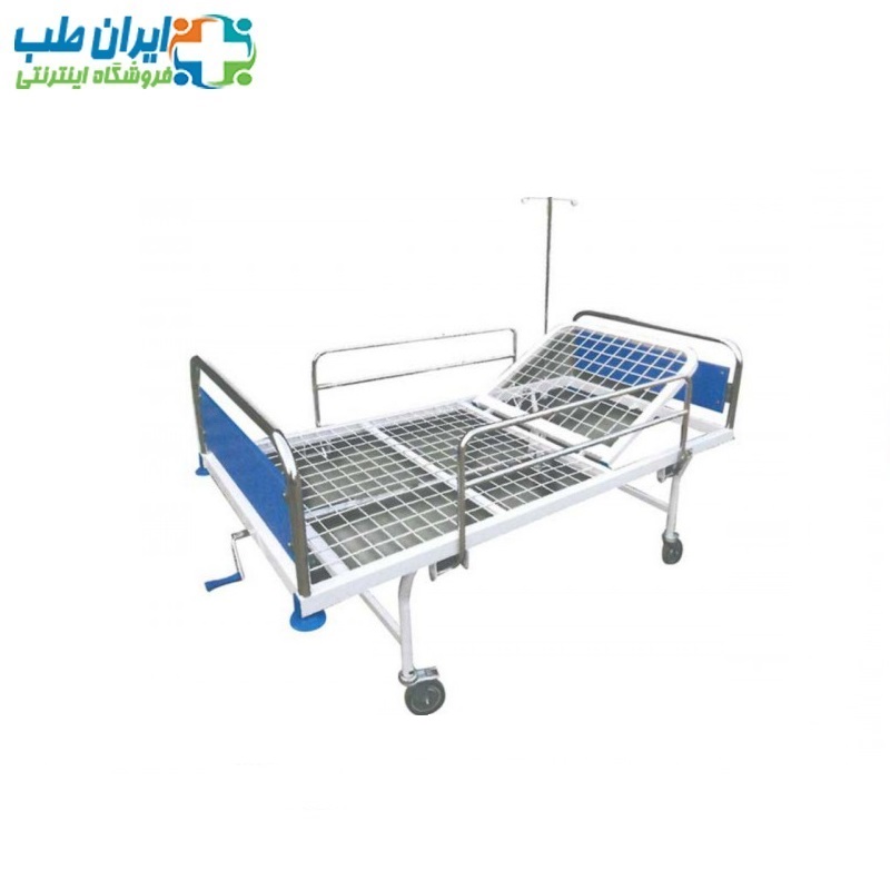 تخت بیمار یک شکن کفی فلزی بدون تنظیم ارتفاع — تصویر ۶