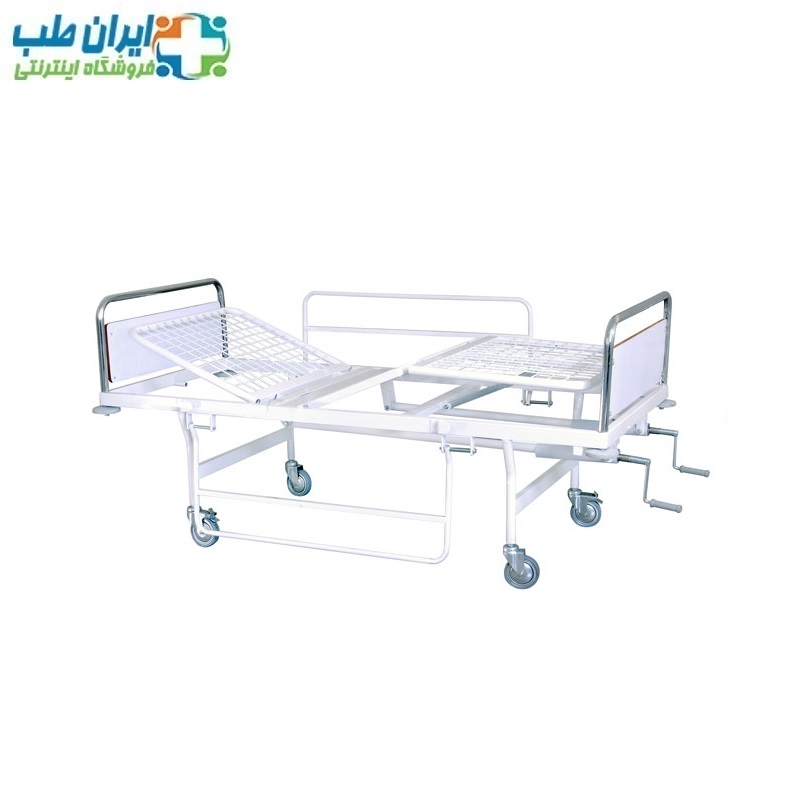تخت بیمارستانی سه شکن مکانیکی — تصویر ۳