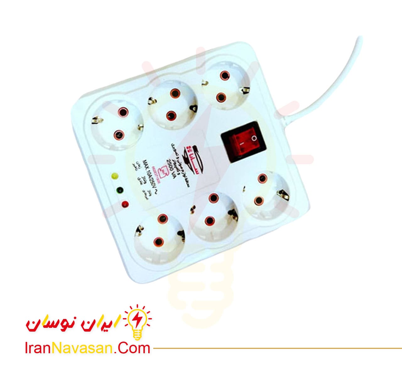 محافظ 2500 ولت آمپر سارا – صوتی تصویری و کامپیوتر – 6 خروجی