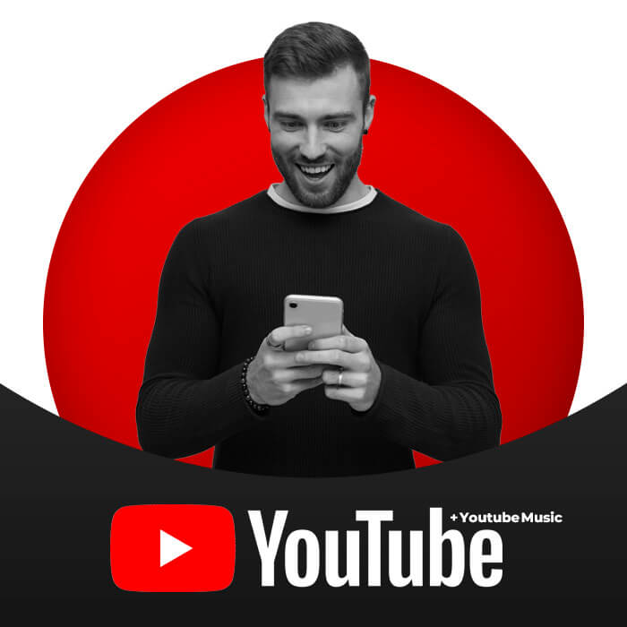 خرید اکانت یوتیوب پریمیوم | یوتیوب و یوتیوب موزیک به صورت همزمان — تصویر ۳