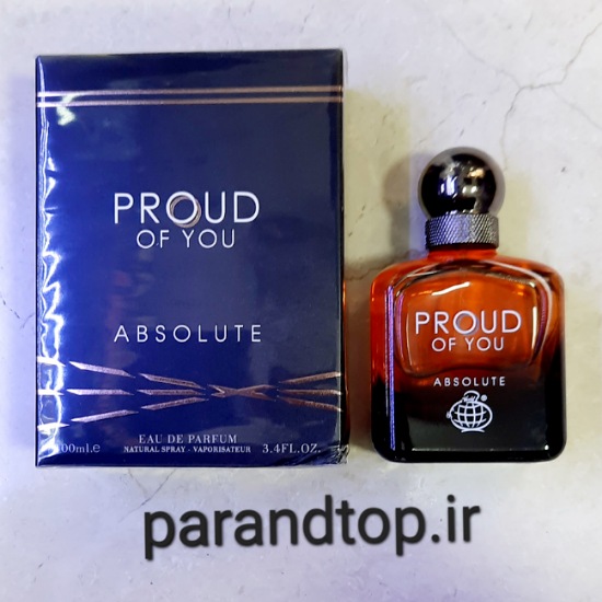 ادکلن فراگرانس وورد پرود آف یو آبسولوت FRAGRANCE WORLD PROUD OF YOU ABSOLUTE (حجم100میل)اصل امارات