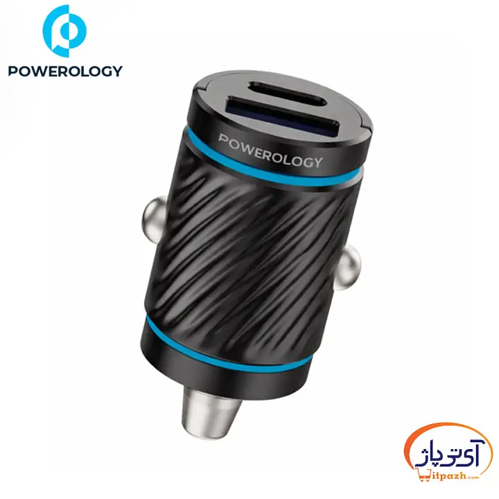 شارژر فندکی پاورولوژی DUAL-PORT 36W