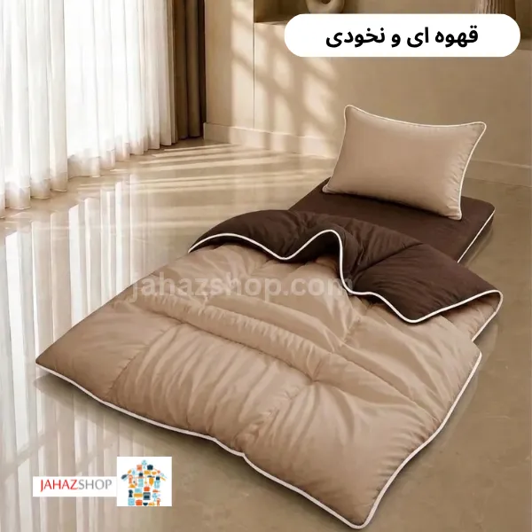 تشک میهمان ساده به همراه لحاف دورو (قیطون دوزی ) طرح آوا — تصویر ۵