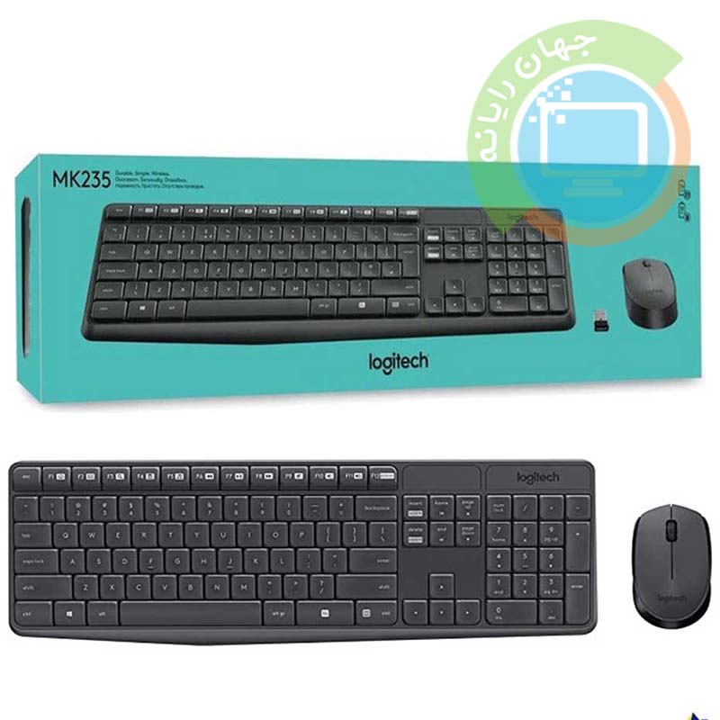 کیبورد و موس بی سیم Logitech MK235