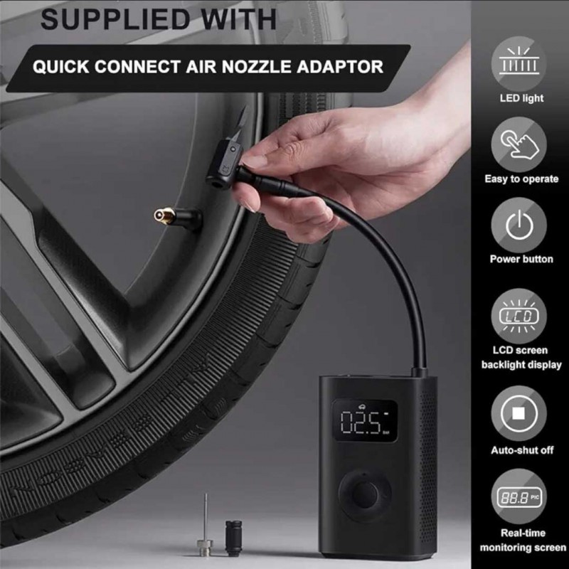 پمپ باد قابل حمل شیائومی مدل Air Compressor 2 MJCQB06QW — تصویر ۵