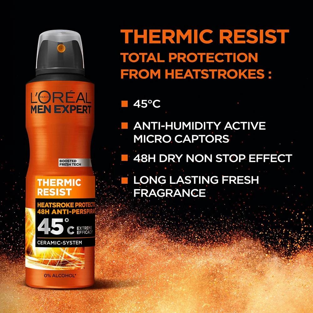 اسپری ضد تعریق مردانه Thermic Resist لورال — تصویر ۴