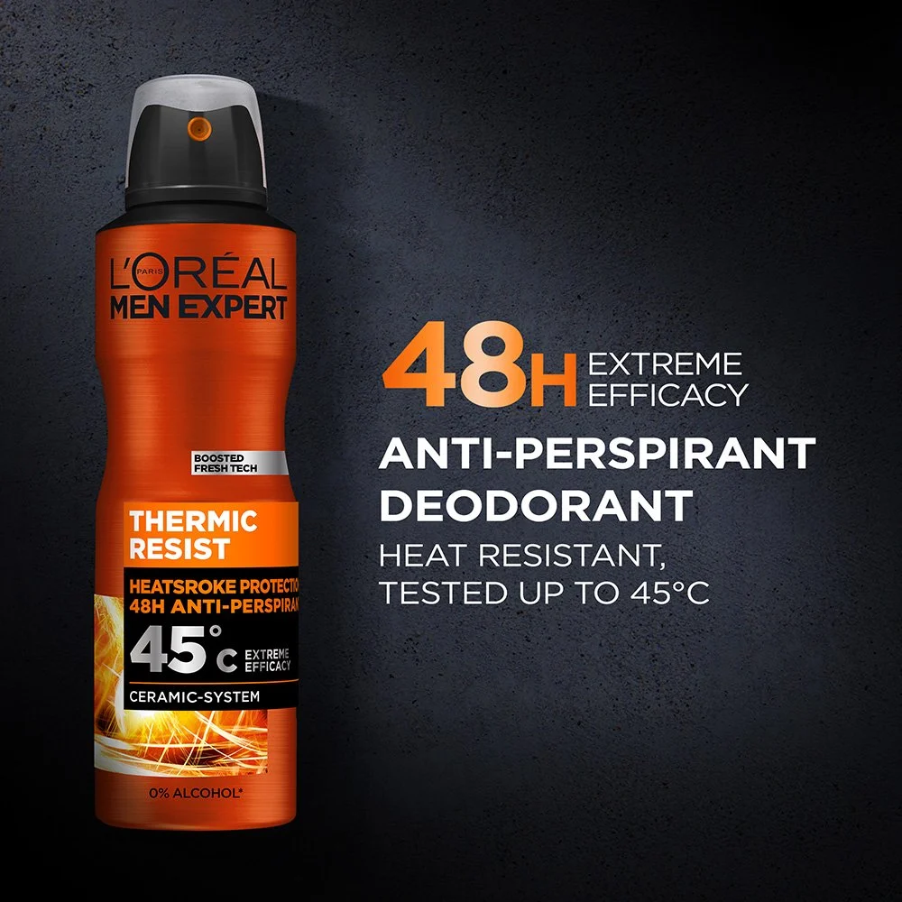 اسپری ضد تعریق مردانه Thermic Resist لورال — تصویر ۵