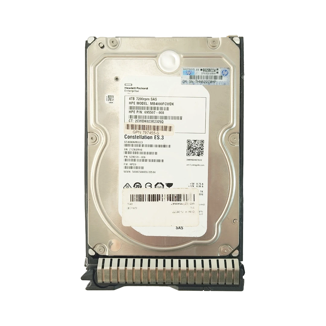 هارد سرور مدل HPE HDD 4TB SAS 6G Mdl 7.2K LFF ظرفیت 4 ترابایت 818385-002 — تصویر ۳