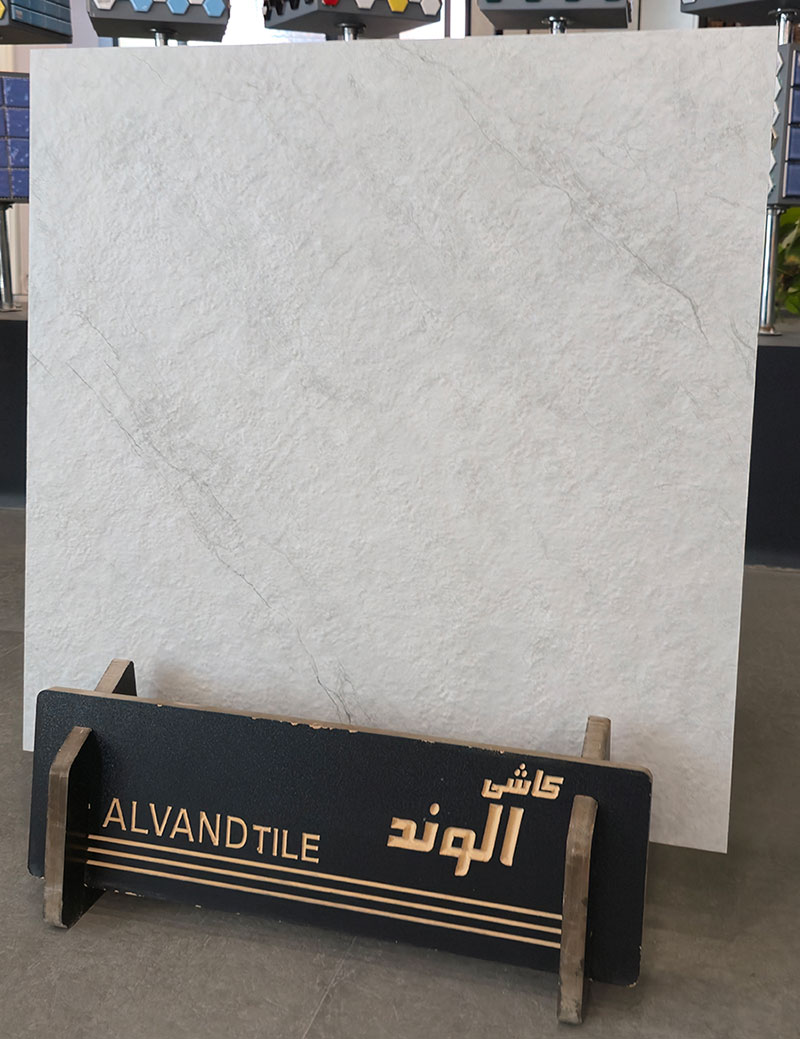 سرامیک کف الوند مدل زنون 60 در 60 پرسلان مات رستیک — تصویر ۲