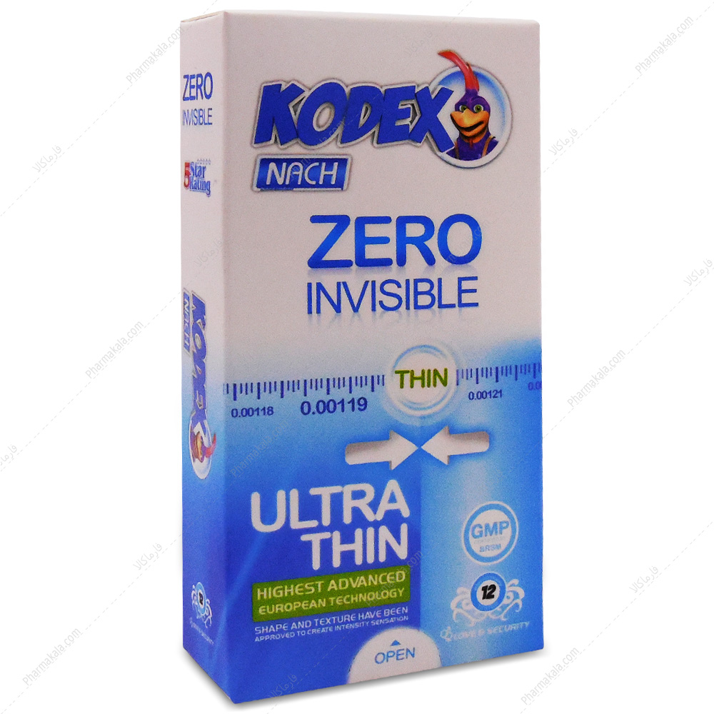 کاندوم فوق العاده نازک و نامرئی Zero Invisible Ultra Thin کدکس 12 عددی — تصویر ۲