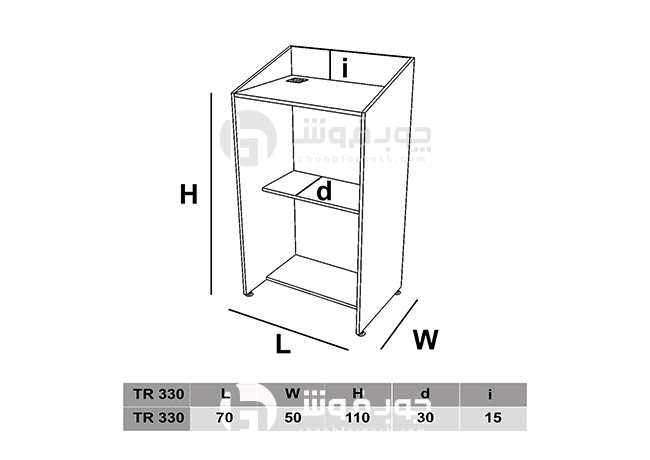 میز تریبون ساده مدل TR330 — تصویر ۴