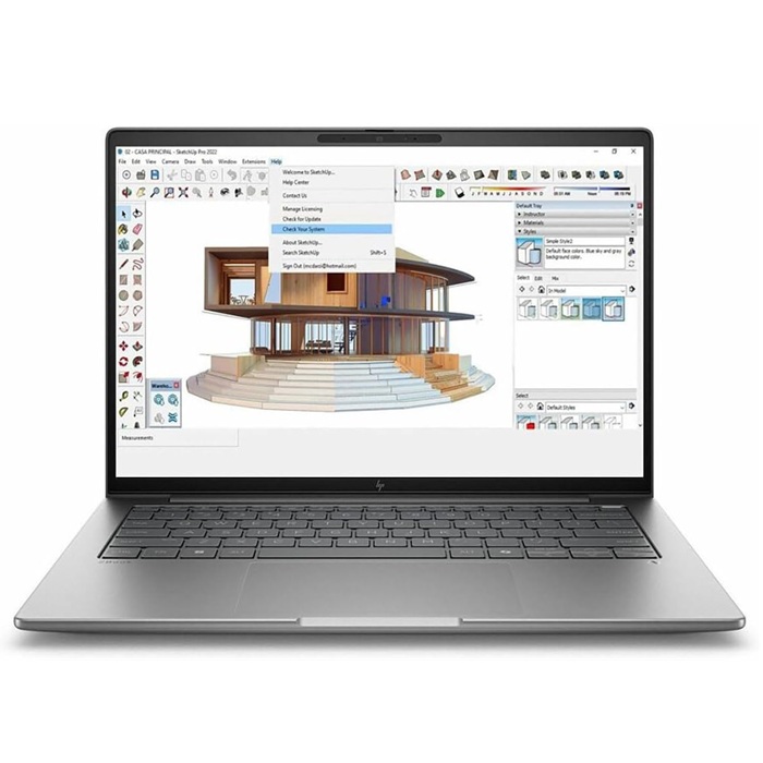 لپ تاپ اچ پی استوک hp zbook 8 G1i 14 ultra5-235h 16GB 1TB SSD 4GB RTX 500 fhd 2k 120hz