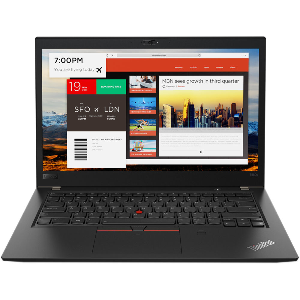 لپ تاپ لنوو استوک LENOVO T480S I5-8350U 8GB 256GB SSD INTEL HD
