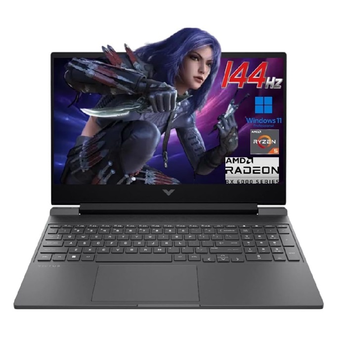 لپ تاپ اچ پی استوک HP VICTUS gaming 15 Ryzen7-8845HS 16GB 1TB SSD RTX 4050-6G