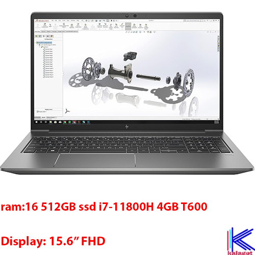 لپ تاپ اچ پی استوک zbook power 15 G8 i7-11850H 16GB-512GB SSD-4GB RTX t1200