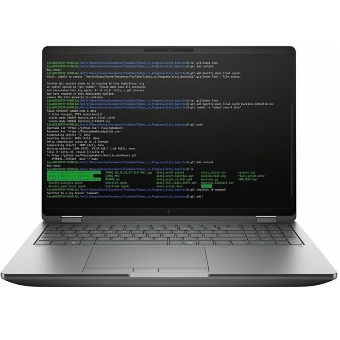 لپ تاپ اچ پی استوک hp zbook fury 16 G1i Ultra7-265HX 32GB 1TB SSD 8GB RTX pro 2000 blakwell fhd