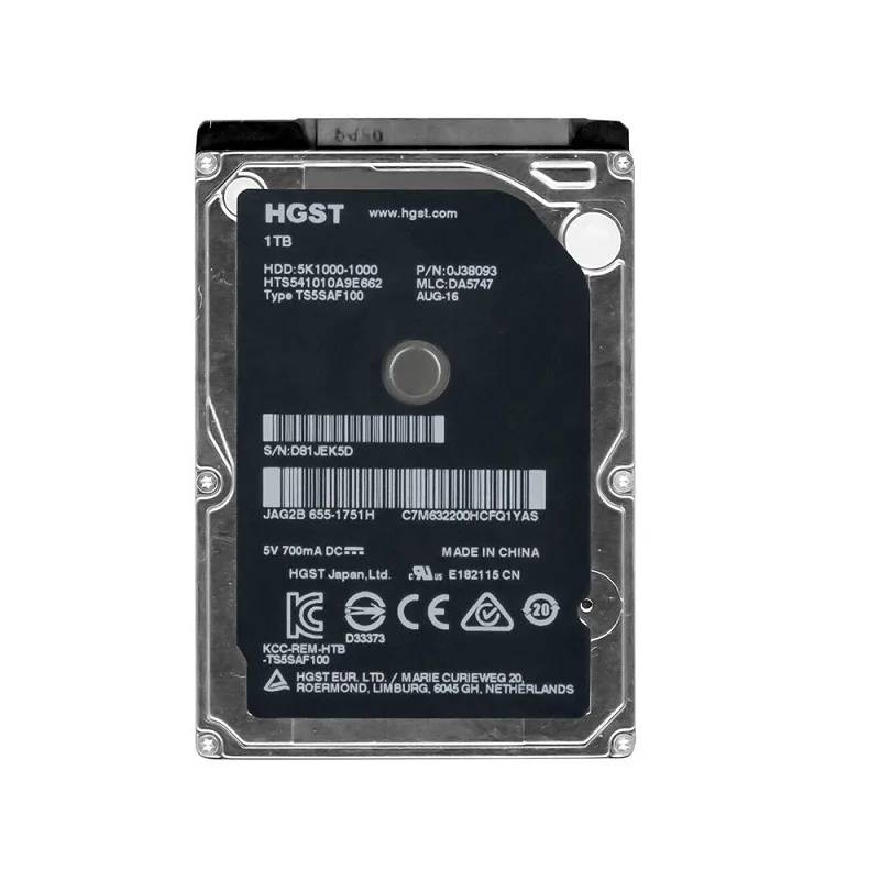 هارد استوک لپ تاپ HGST 2.5 ظرفیت 500 گیگ