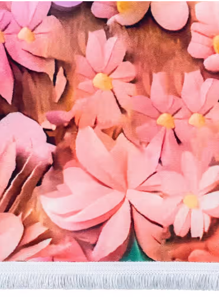 فرش محتشم طرح کودک راپونزل کد ۲۵KD0010 نسکافه ای — تصویر ۳