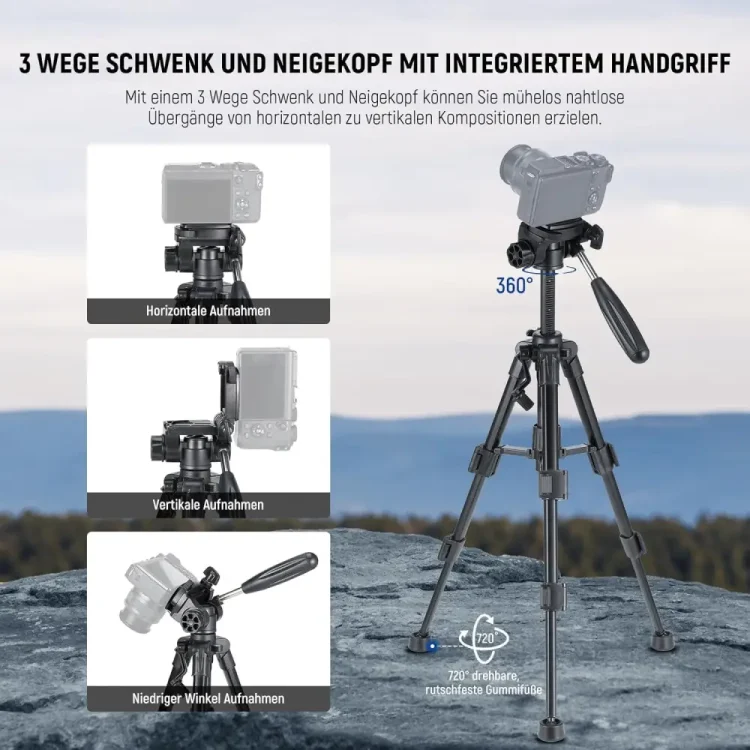 سه پایه دوربین نیور NEEWER TP02 MINI TABLE TRIPOD FOR CAMERA — تصویر ۷