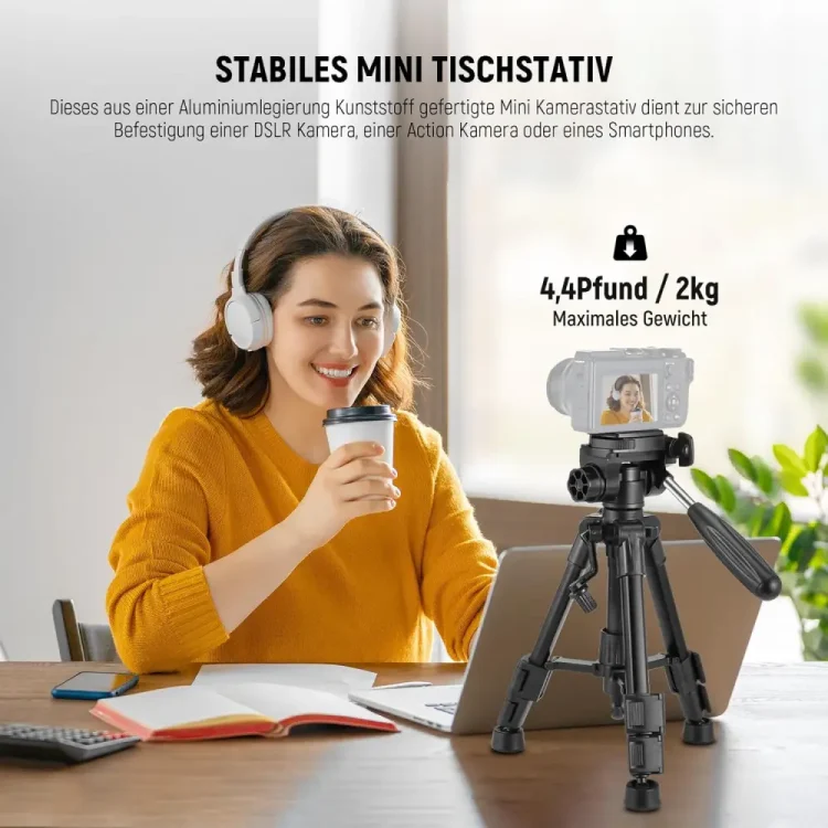 سه پایه دوربین نیور NEEWER TP02 MINI TABLE TRIPOD FOR CAMERA — تصویر ۵