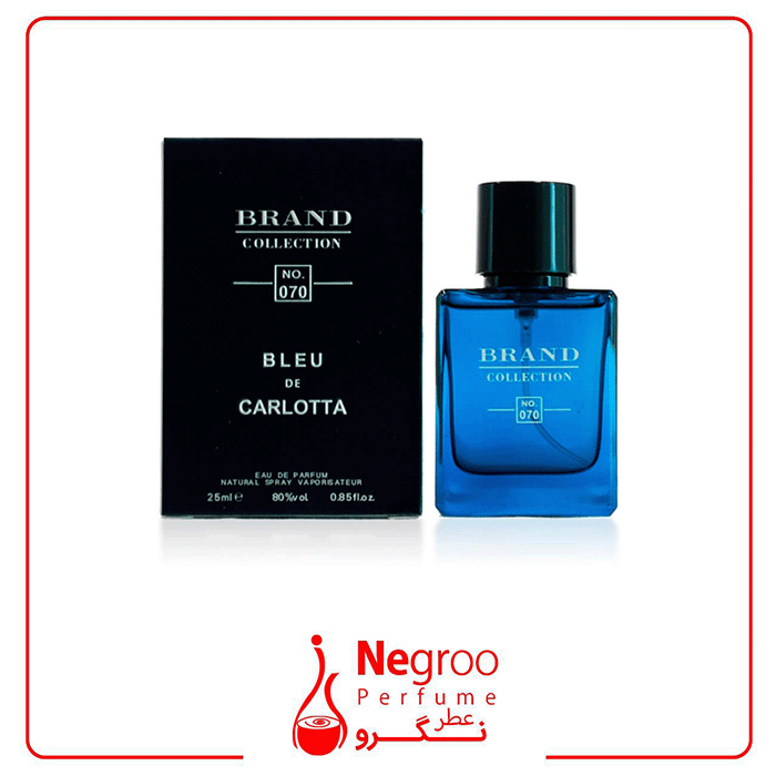 عطر جیبی مردانه برند کالکشن کد 070 مدل بلو شنل اورجینال