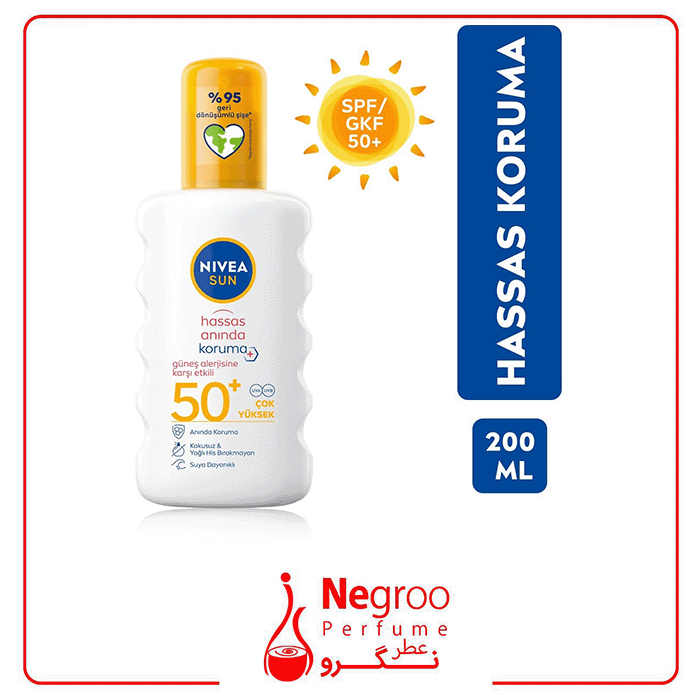 ضد آفتاب بدن نیوا Nivea کد : 615701 اورجینال — تصویر ۲
