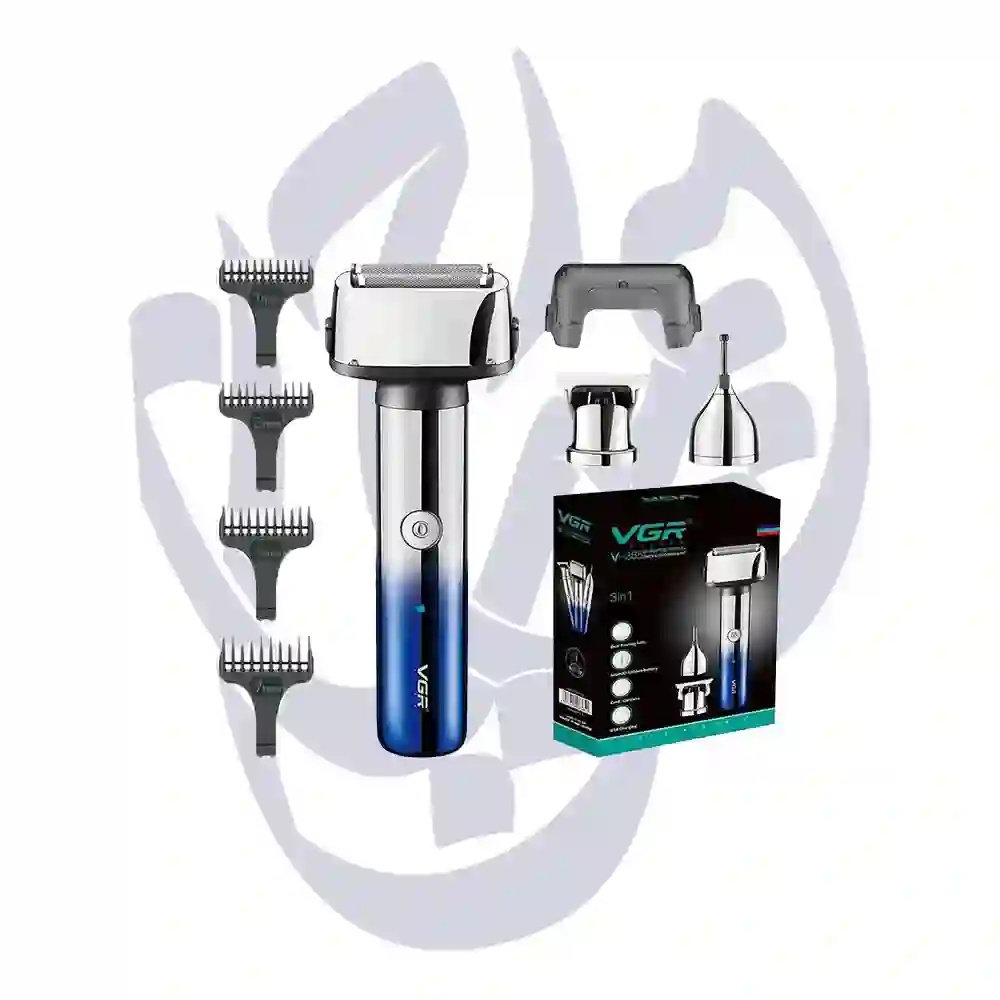 ماشین اصلاح وی جی آر مدل V-365 با تکنولوژی برش مستقیم و استیل ضد زنگ — تصویر ۳