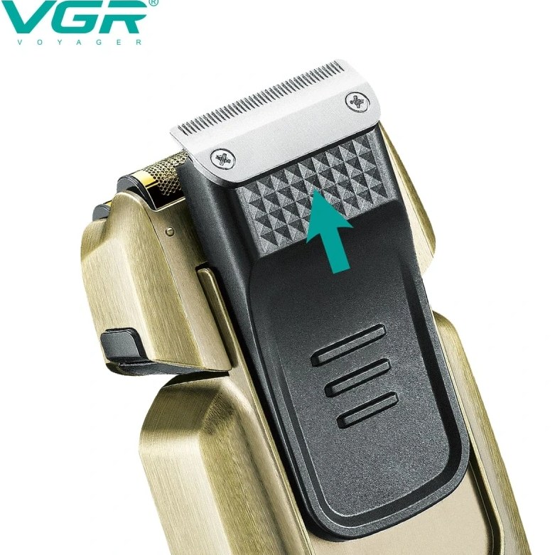 ماشین اصلاح وی جی آر مدل VGR V-337 ضد آب با تیغه استیل — تصویر ۴