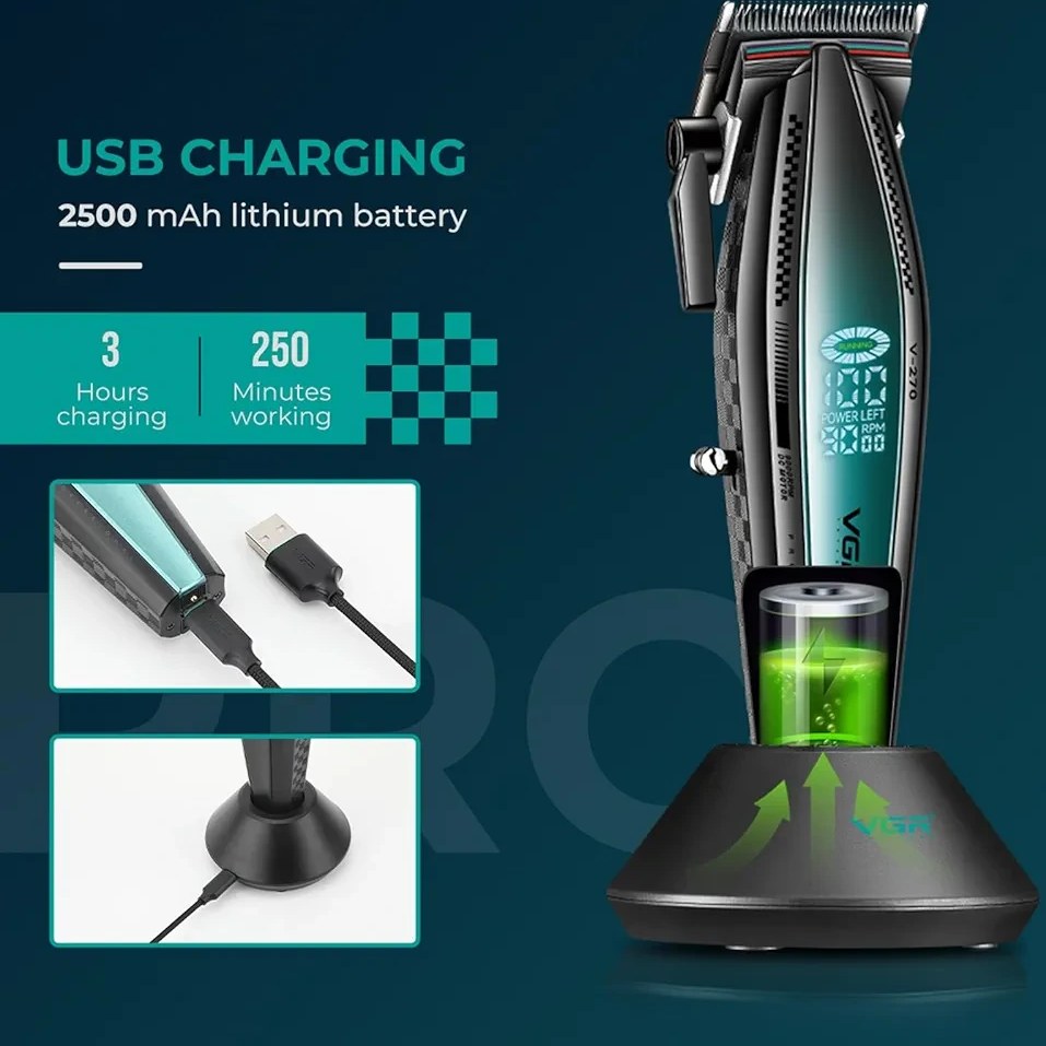 ماشین اصلاح وی جی آر مدل V-270 با تیغه سرامیک — تصویر ۳