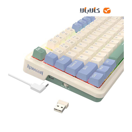 صفحه کلید بی‌سیم/باسیم ردراگون مدل UCAL PRO K673CPG-RGB-PRO • سوئیچ قرمز — تصویر ۳