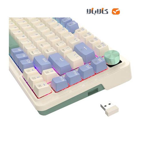 صفحه کلید بی‌سیم/باسیم ردراگون مدل UCAL PRO K673CPG-RGB-PRO • سوئیچ قرمز — تصویر ۸