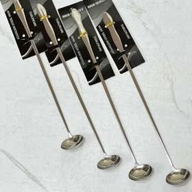 قاشق شربت استیل بلند پارچ TABLEWAREطلایی — تصویر ۳
