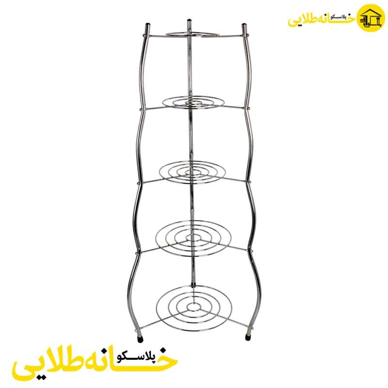 استند پایه قابلمه موجی گرد 5 طبقه — تصویر ۲