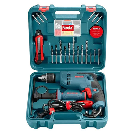 دریل برقی رونیکس مدل RS-0008 مجموعه 33 عددی