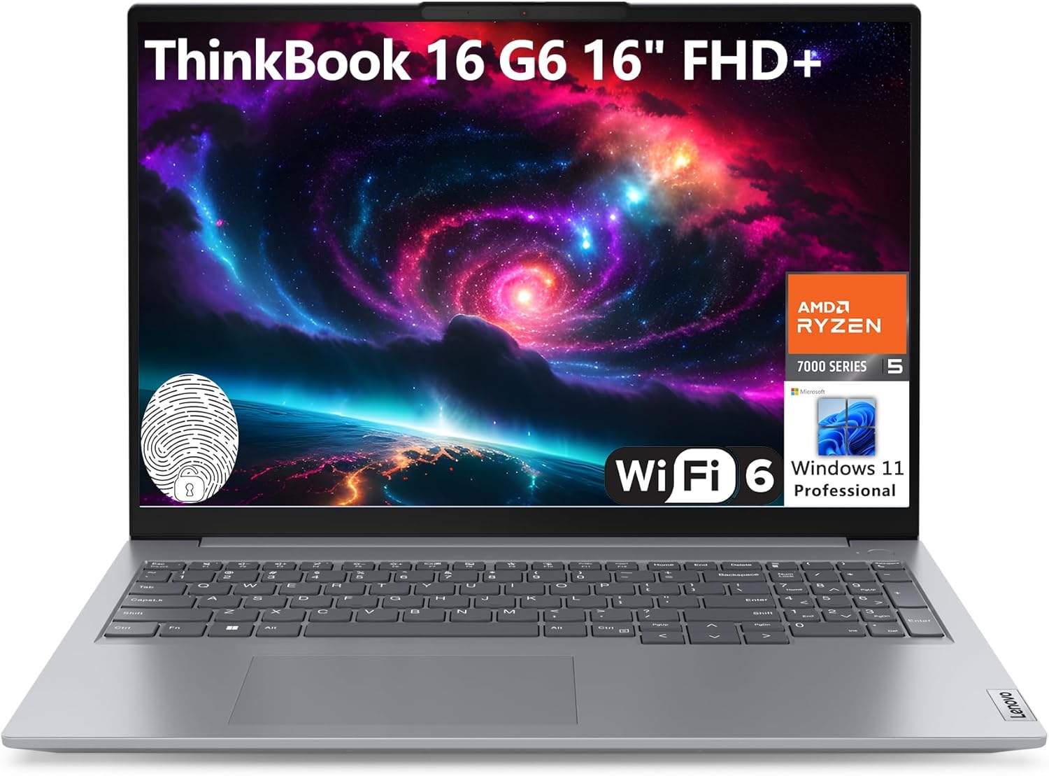 لپ تاپ لنوو LENOVO THINKBOOK 16 G6 RYZEN5 7430U 16GB 512GB SSD 2GB(780M) 16″WUXGA