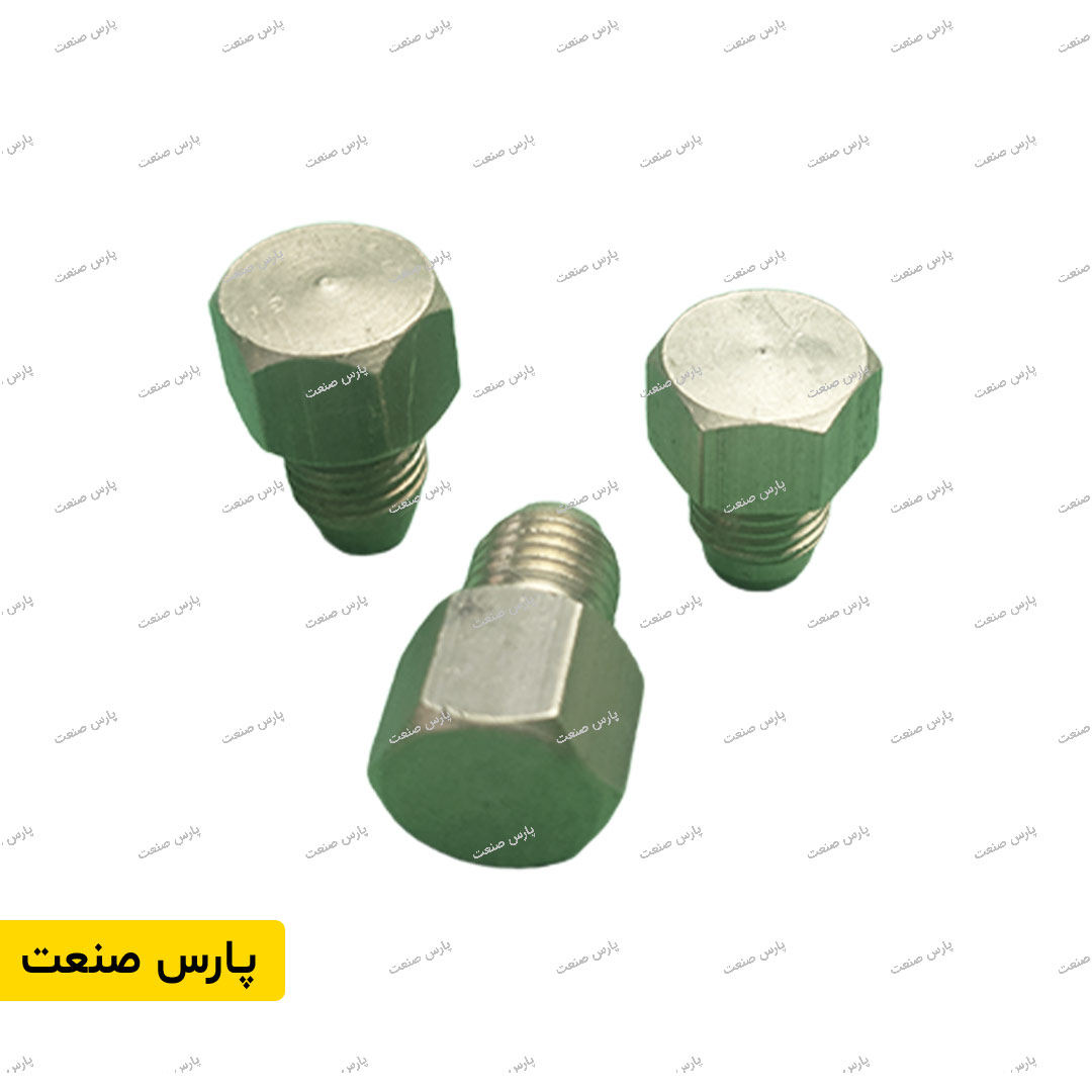 انتهای خط رزوه دار بدون خروجی مه پاش فشار قوی (6 پرچی) — تصویر ۳
