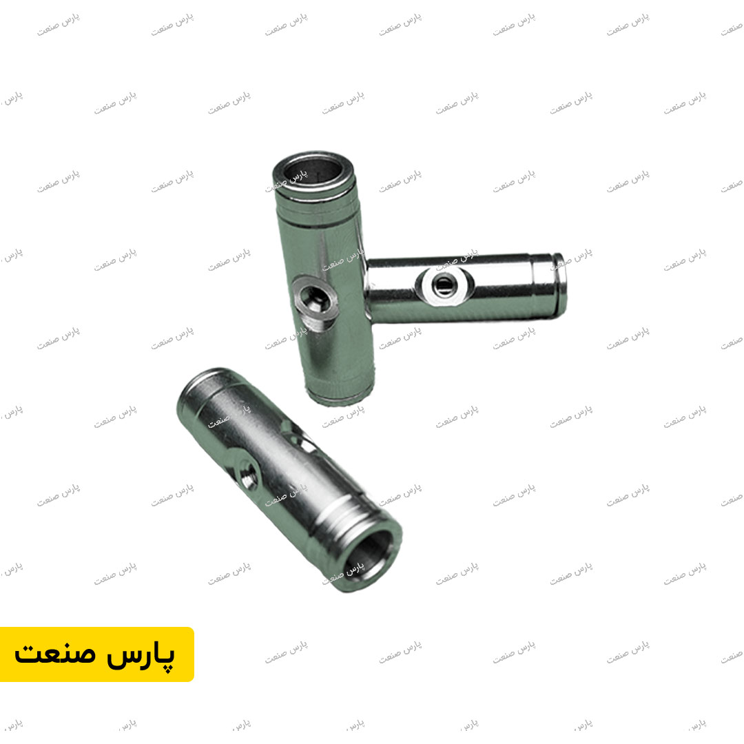پایه نازل فیتینگی مه پاش فشار قوی 3/8 اینچ دو خروجی 120 درجه — تصویر ۲