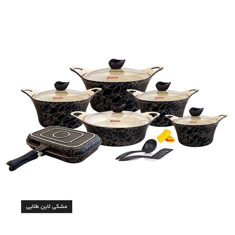 سرویس ۱۵ پارچه کاندید مدل کاپری – درب پیرکس