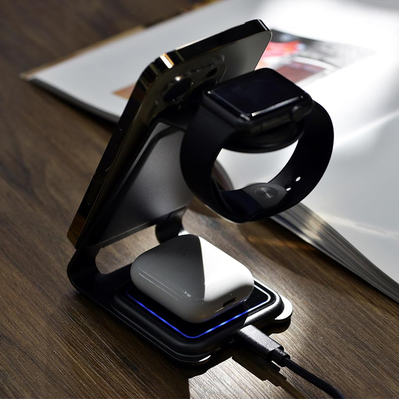 استند شارژر وایرلس 3 کاره انرجایزر مدل WCP302 توان 15 وات به همراه کابل USB-C — تصویر ۸