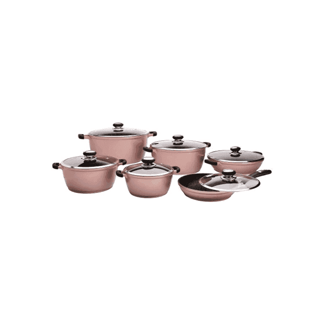 سرویس قابلمه ۱۲ پارچه زرساب مدل گریپ RP-7600