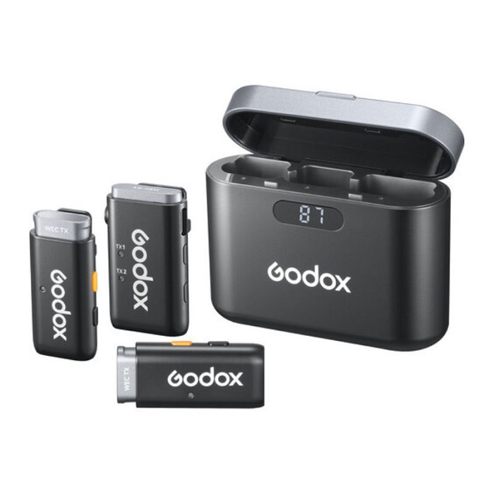 میکروفون بی‌سیم یقه‌ای گودکس Godox WEC 2-Person Wireless Microphone — تصویر ۴