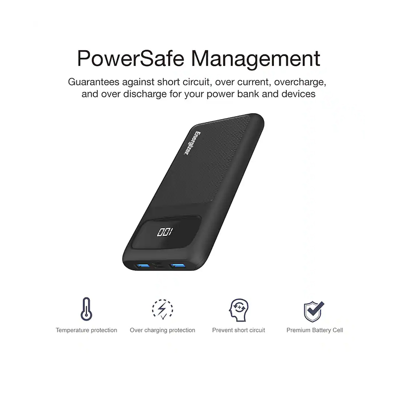 پاور بانک انرجایزر PowerSafe 20W PD مدل UE10063PQ ظرفیت 10000 میلی آمپر سه پورت به همراه کابل USB-C — تصویر ۸